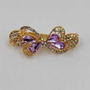 Gold-Plated Bow Hair Clip | www.radiantjewels.store