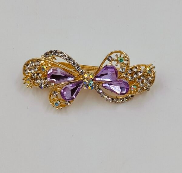 Gold-Plated Bow Hair Clip | www.radiantjewels.store