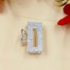 Rhinestone Rectangle Hair Clip | www.radiantjewels.store