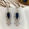 Midnight Blue CZ Earrings – Shop now at www.radiantjewels.store