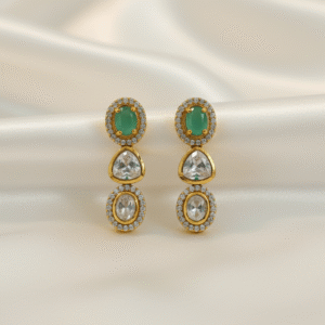 Kundan-Drop-Earrings.| Radiant Jewels Store