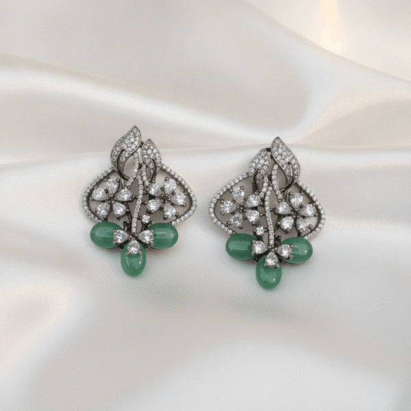 Lime Green Classic Stud Earrings | Radiant Jewels Store