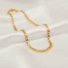 Men’s Gold-Tone Figaro Chain | Radiant Jewels Store