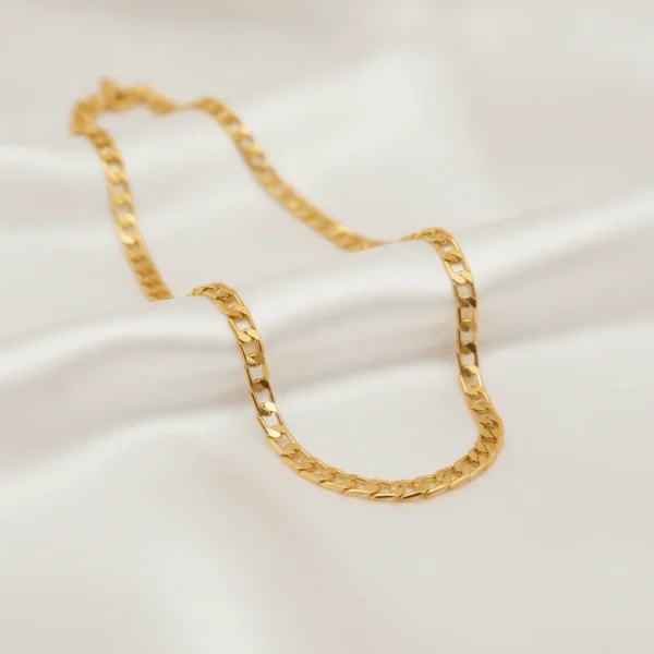 Men’s Gold-Tone Figaro Chain | Radiant Jewels Store