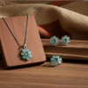 Mint Green Floral Jewelry Set | Radiant Jewels Store