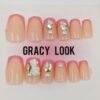 Nude-Pink Press-On Nails | www.radiantjewels.store