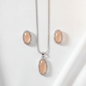 Peach Elegance Jewelry Set | Radiant Jewels Store