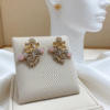 Pink CZ Stud Earrings | Radiant Jewels Store