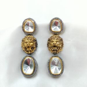 Polki Kundan Earrings | Radiant Jewels Store