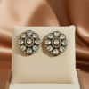 Polki-Kundan-Floral-Studs RJS | Radiant Jewels Store