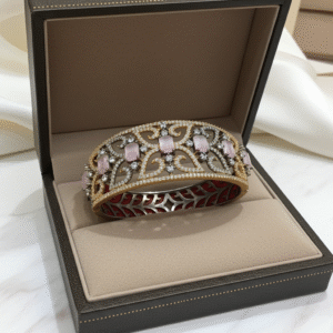 Rose Quartz AD Bracelet | Radiant Jewels Store