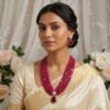  Ruby Beaded Necklace Set | Radiant Jewels Store