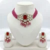 Ruby Kundan Necklace Set | Radiant Jewels Store