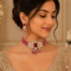 Ruby Kundan Necklace Set | Radiant Jewels Store