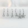 Silver Charm Earrings Set | Radiant Jewels Store