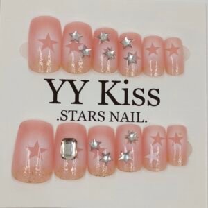 Star-Studded Press-On Nails | www.radiantjewels.store