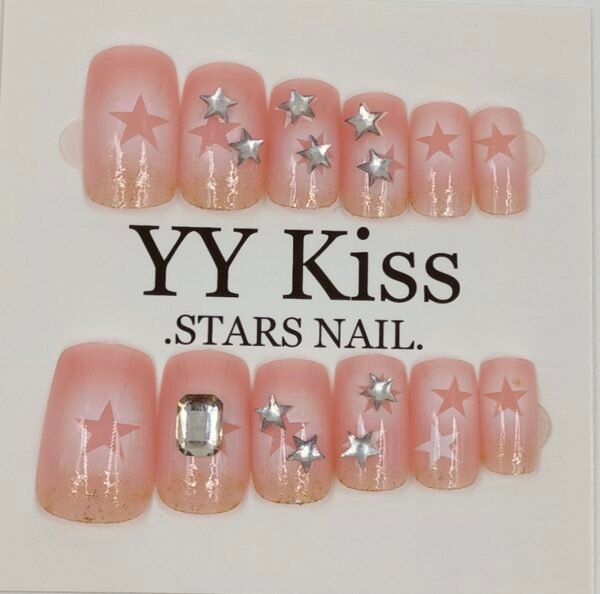 Star-Studded Press-On Nails | Radiant Jewels Store