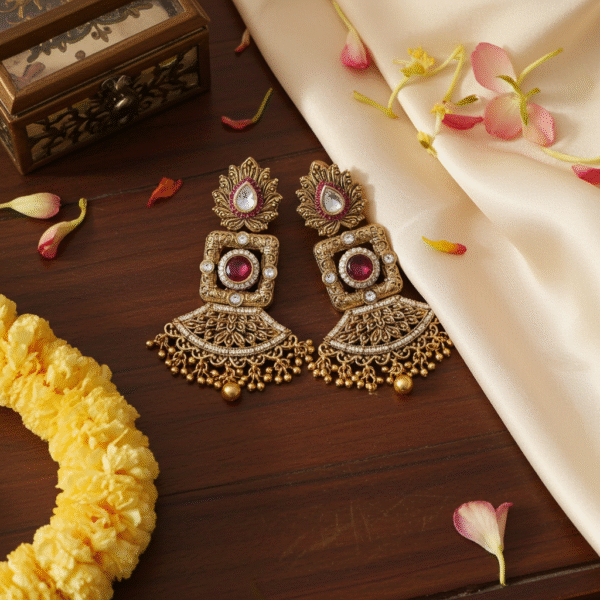 Temple Danglers Earrings | Radiant Jewels Store