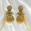 Temple Jewellery Jhumka with Ear Chain RJS | Radiant Jewels Store