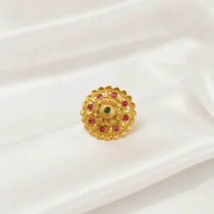 Traditional Gold-Plated Ring | Radiant Jewels Store