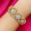 Elegant Floral Crystal Bracelet