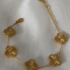 golden clover bracelet