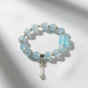 Blue-Beaded-Charm-Bracelet RJS | Radiant Jewels Store