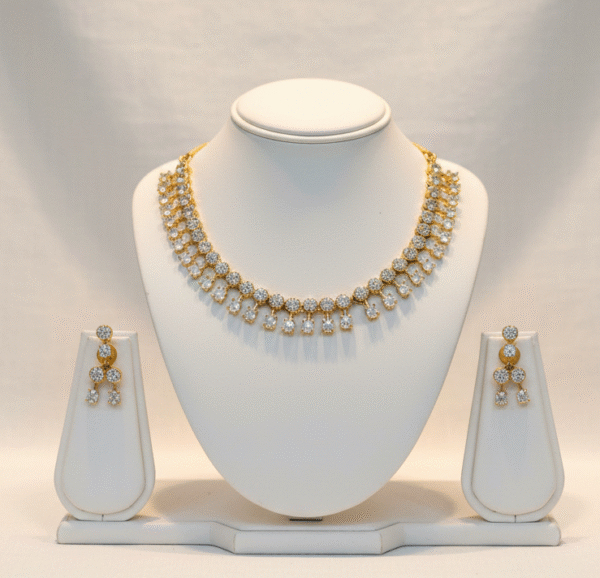 CZ Stone Necklace Set | Radiant Jewels Store