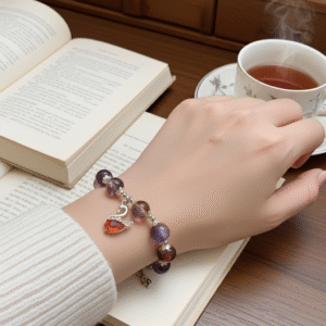 Crystal Bracelet with Swan Charm | Radiant Jewels Store