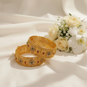 Gold-Plated Brass Bangles | Radiant Jewels Store