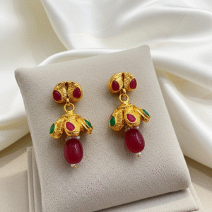 Gold-Plated Ethnic Jhumka | Radiant Jewels Store