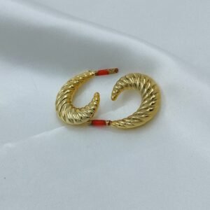 Twisted Gold Hoop Earrings – www.radiantjewels.store