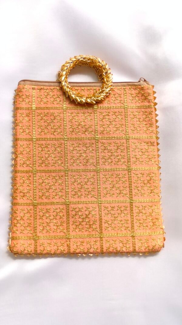 Ethnic Silk Embroidered Handbag | www.radiantjewels.store