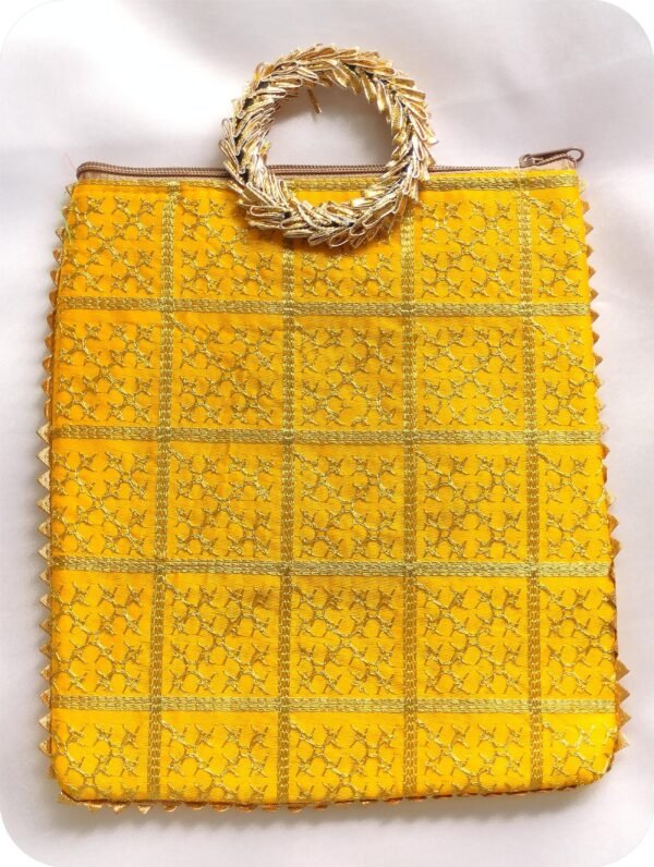 Ethnic Silk Embroidered Handbag | www.radiantjewels.store