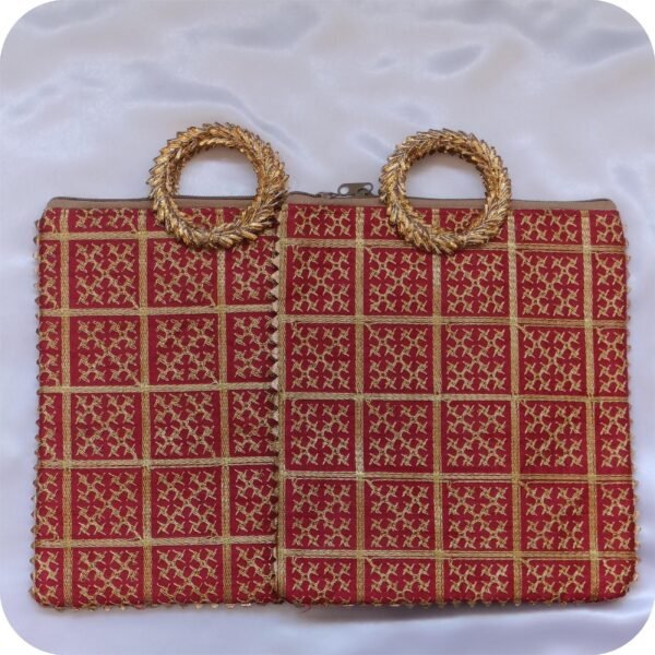 Ethnic Silk Embroidered Handbag | www.radiantjewels.store