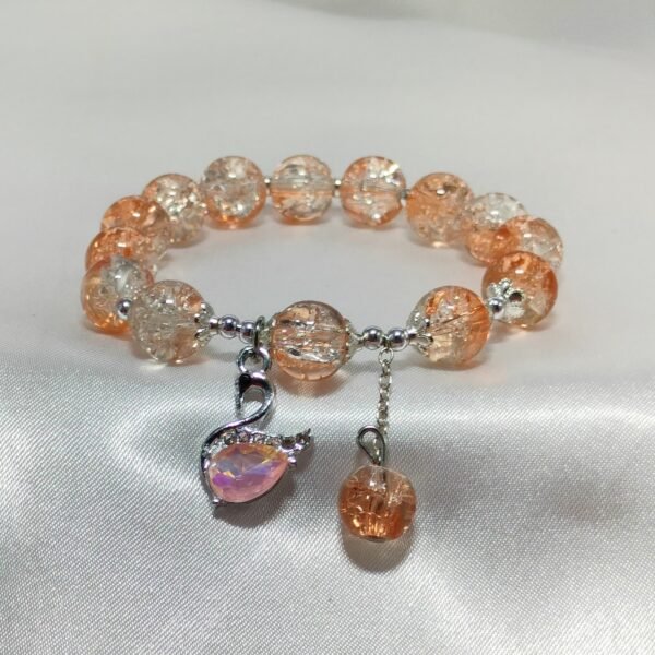 Crystal Bracelet with Swan Charm | www.radiantjewels.store