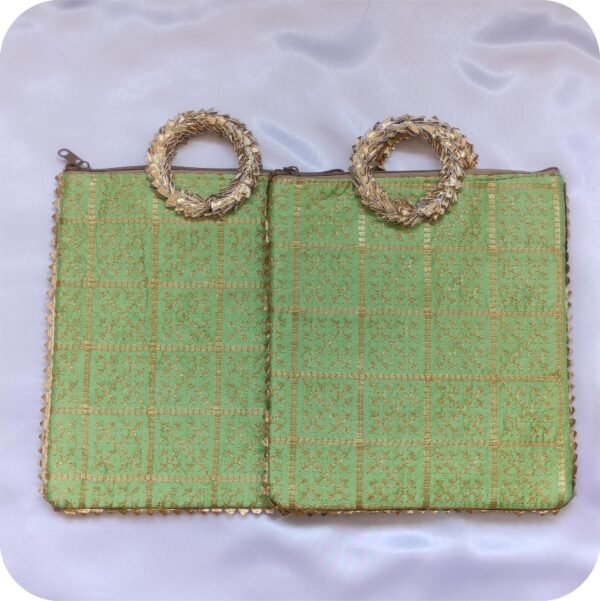 Ethnic Silk Embroidered Handbag | www.radiantjewels.store