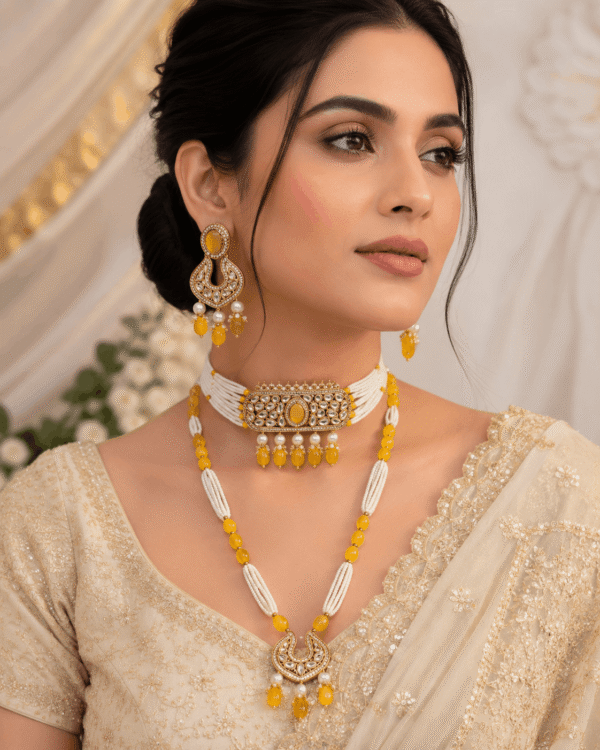 Kundan Bridal Jewellery Set rjs | Radiant Jewels Store
