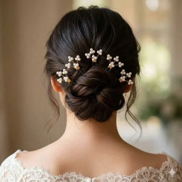 Pearl Beaded Hair Pins RJS | Radiant Jewels Store