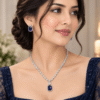 Purple Stone CZ Necklace rjs | Radiant Jewels Store