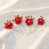 Rose & Pearl Hair Pins | Radiant Jewels Store