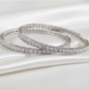 Silver Crystal AD Bangles | Radiant Jewels Store