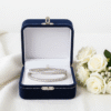 Silver Crystal AD Bangles RJS | Radiant Jewels Store