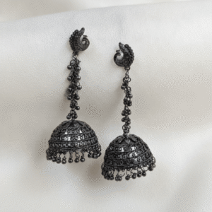 Black Oxidised Earrings | Radiant Jewels Store