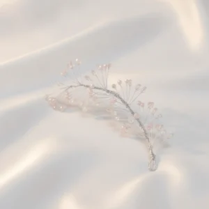 Crystal White and Pink Tiara | Radiant jewels store