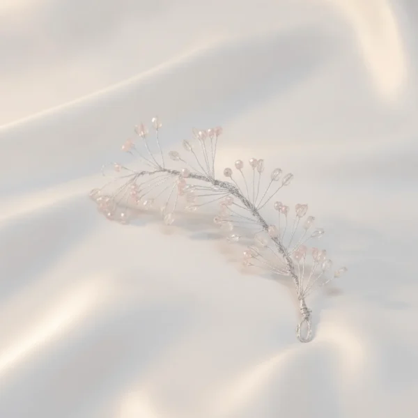 Crystal White and Pink Tiara | Radiant jewels store