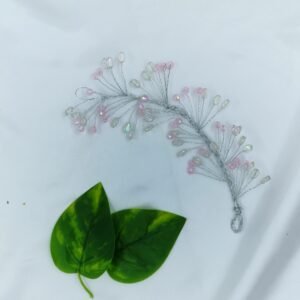 Crystal white and Pink Tiara | Radiant Jewels Store