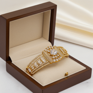 Gold Plated Cubic Zirconia Bracelet | Radiant Jewels Store