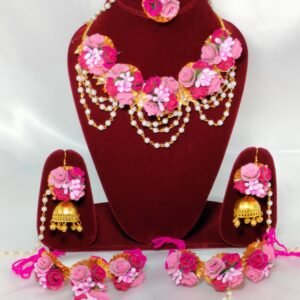 Flower jewellery for haldi | Radiant Jewels Store
