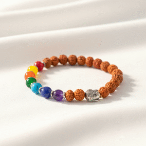 7-Chakra-Rudraksha-Bracelet | Radiant Jewels Store
